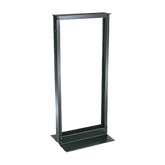 Rack de Dos Postes Estándar de 19 in, Rieles Numerados y Roscados #12-24, Fabricado en Aluminio, 24 Unidades de Rack, Color Negro